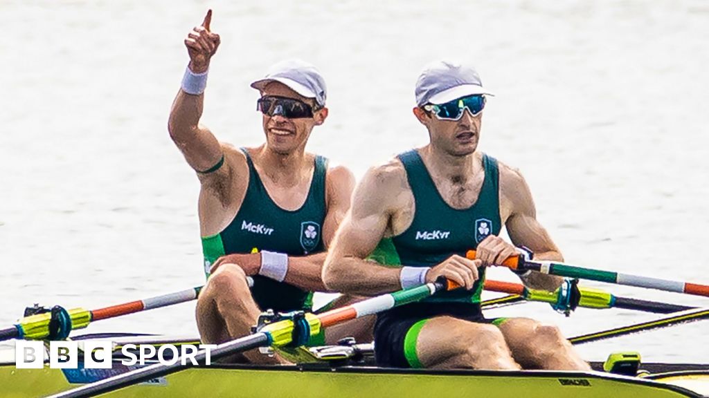 Olympics rowing: Ireland’s Paul O’Donovan and Fintan McCarthy retain lightweight double sculls title