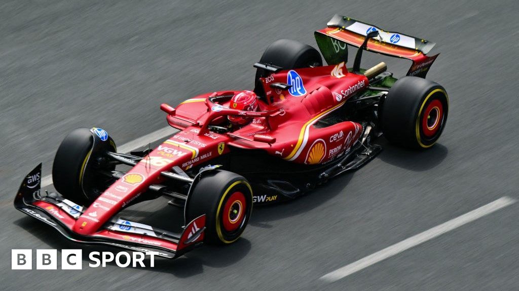 Azerbaijan GP: Charles Leclerc fastest practice session despite accident