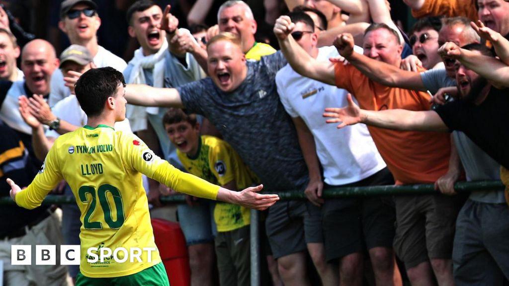 Cymru Premier play-off final: Caernarfon Town 3-1 Penybont – BBC Sport