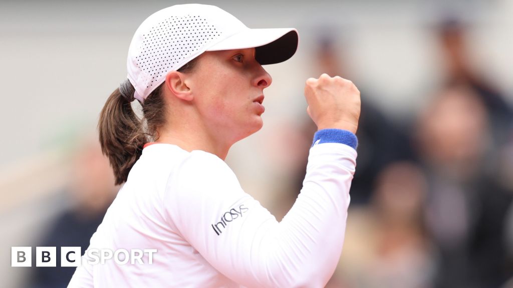 French Open 2024 results: Iga Swiatek wins 6-0 6-0 in 40 minutes to reach quarter-finals