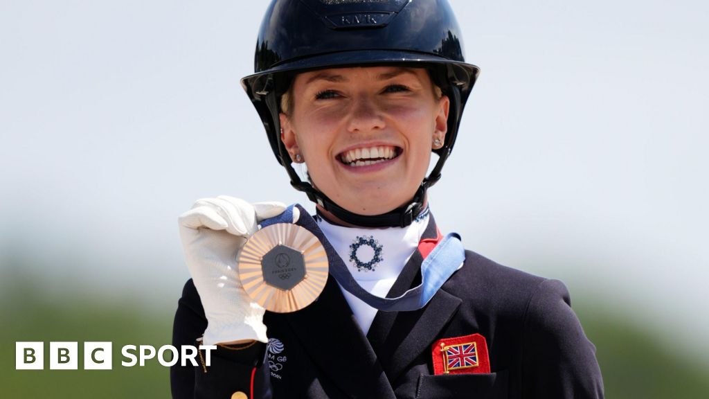 Paris 2024: Charlotte Fry wins Great Britain’s fifth equestrian medal of Olympics