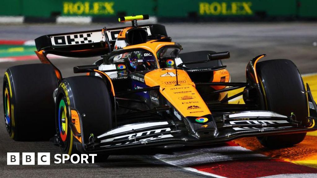 Singapore Grand Prix: Lando Norris wins from Max Verstappen with Oscar Piastri third