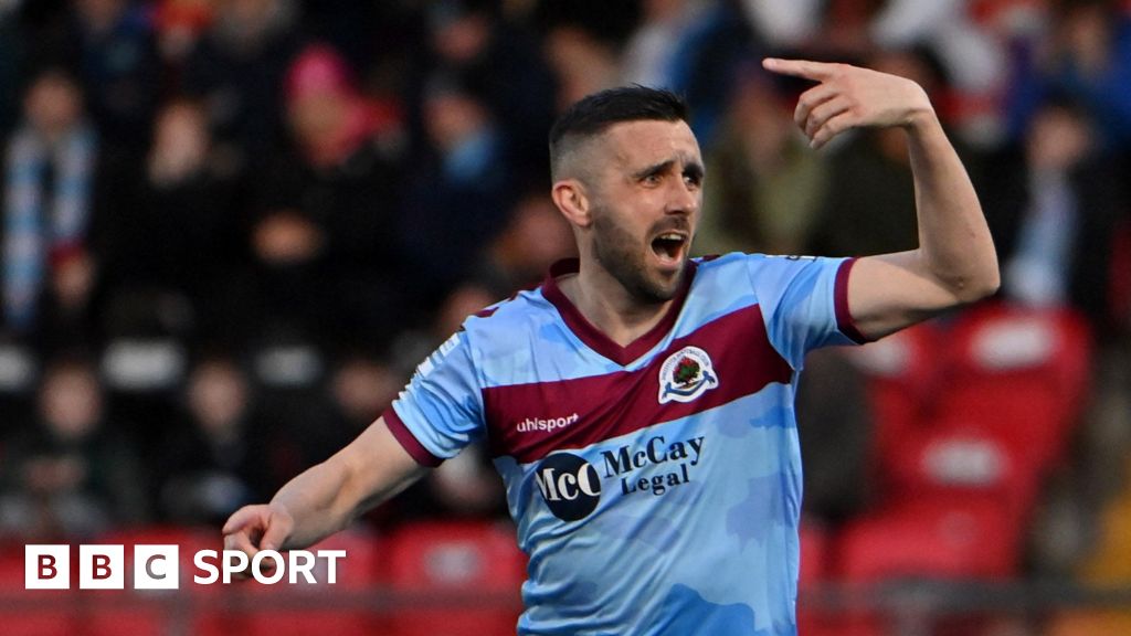 Institute edge Ballymena in first leg of promotion/relegation play-off