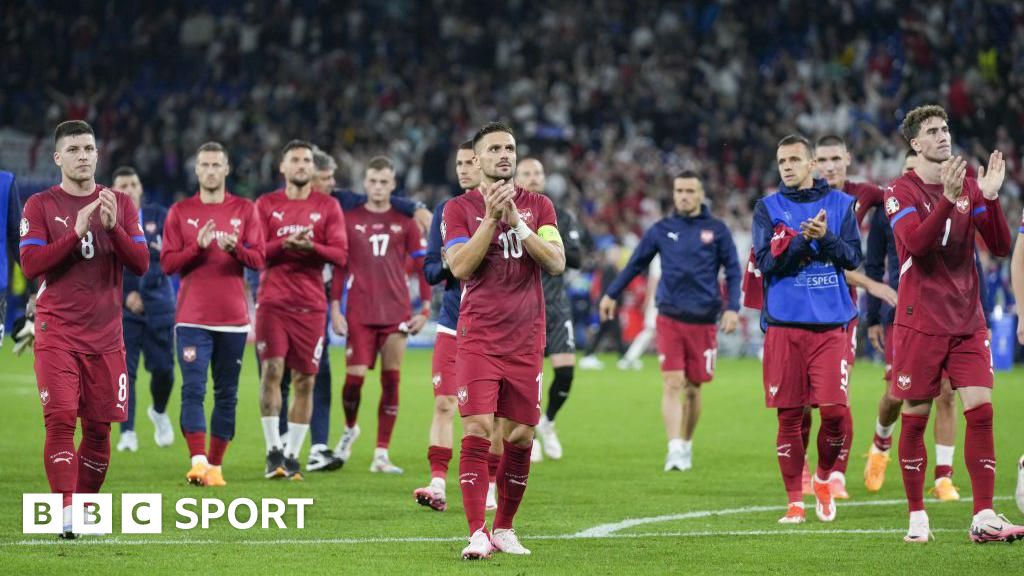 Serbia fined after objects thrown at England match