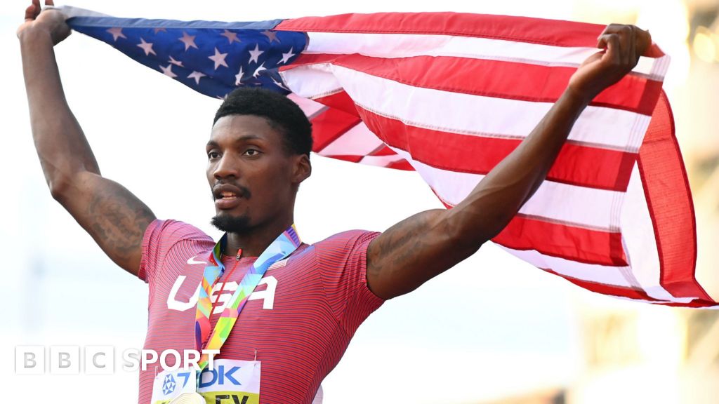 World Athletics Championships Fred Kerley wins men's 100m gold in US clean sweep of medals