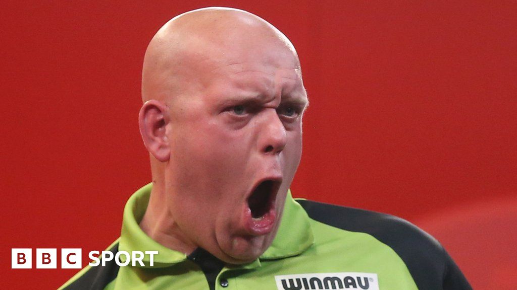 Premier League Darts Michael van Gerwen wins record sixth title BBC