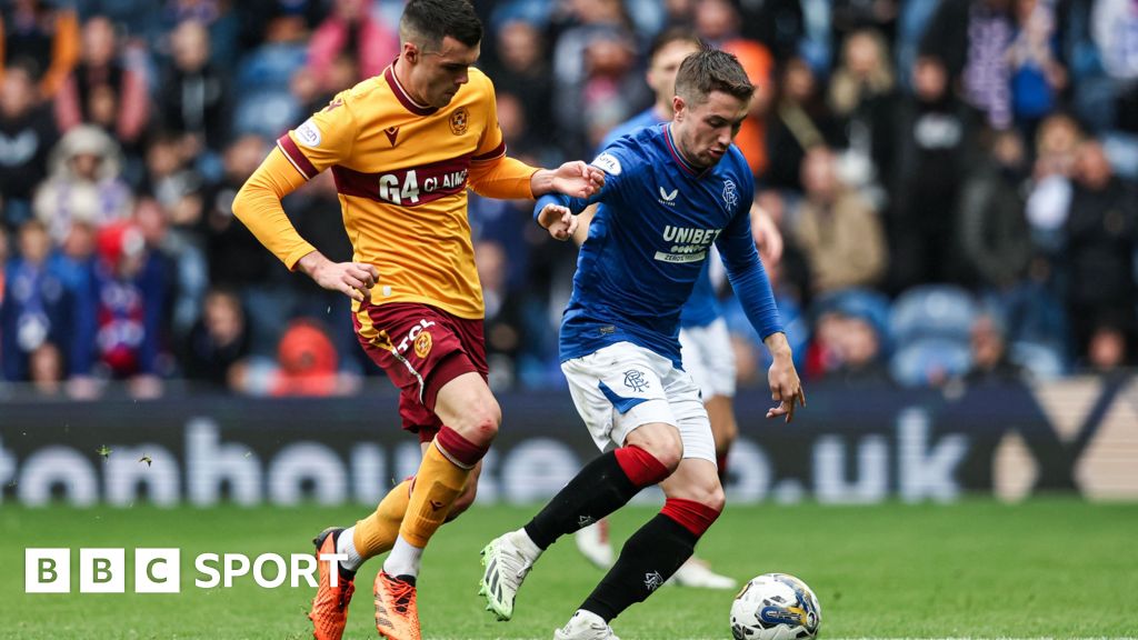 Motherwell v Rangers Team news BBC Sport