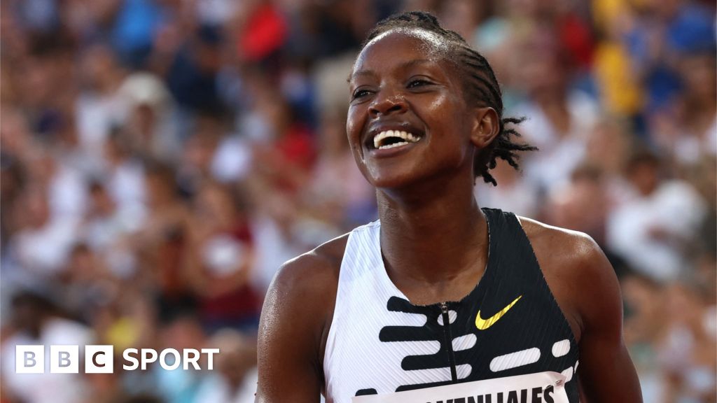 Diamond League Monaco Faith Kipyegon breaks women's mile world record