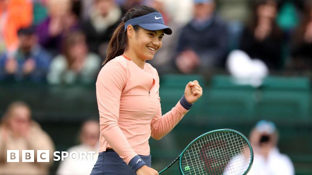 Nottingham Open: Emma Raducanu reaches quarter-finals as Cameron Norrie loses – BBC Sport