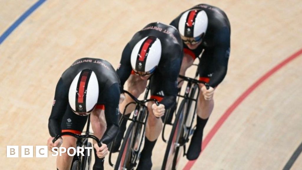 Olympics track cycling: Great Britain win men’s team sprint silver