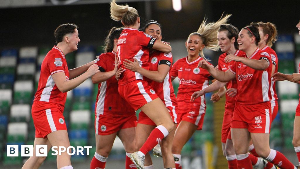 Cliftonville complete treble with Women's Challenge Cup win