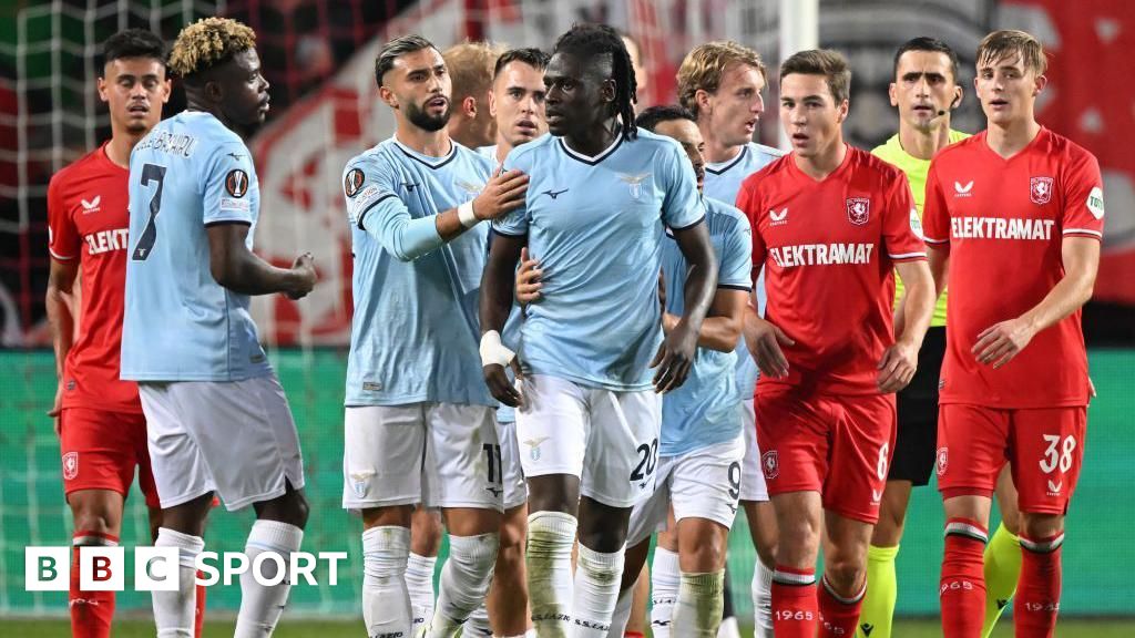 Lazio's Loum Tchaouna taken off after being racially abused in Europa League win over Twente