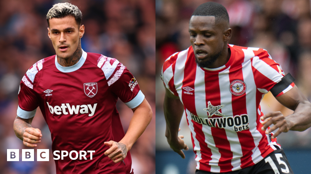 West Ham v Brentford Team news BBC Sport