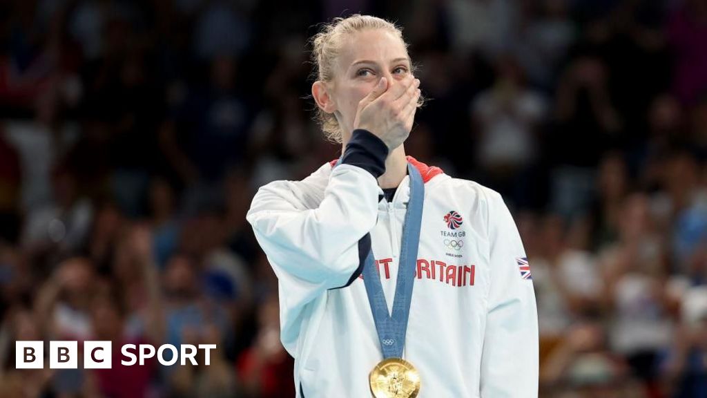 Bryony Page wins Olympic trampoline gold for GB in Paris