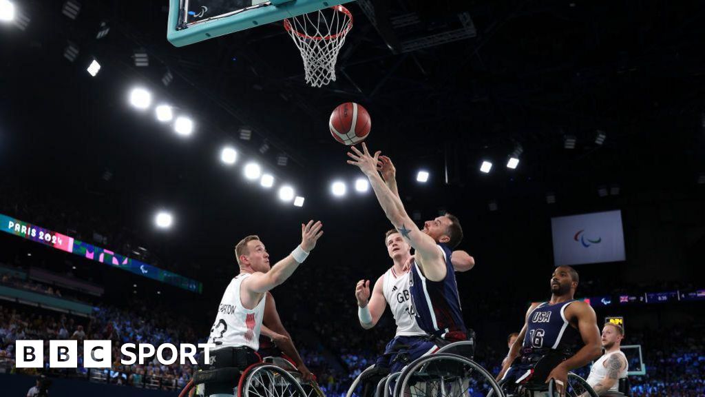 GB men beaten by US in wheelchair basketball final