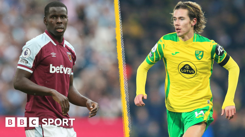 West Ham v Norwich Team news BBC Sport