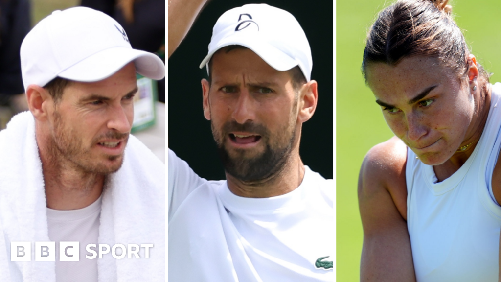 Wimbledon 2024: Andy Murray and Novak Djokovic practise, Aryna Sabalenka not 100% fit – BBC Sport