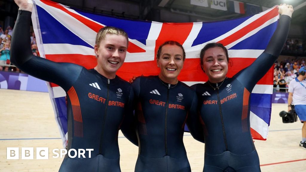 Olympics track cycling: Great Britain win women’s team sprint gold