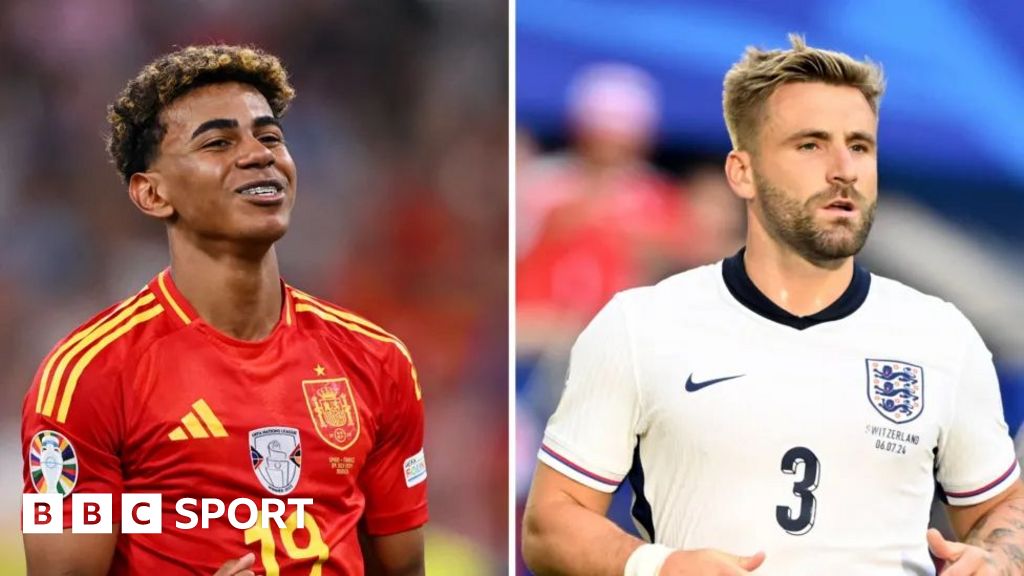 Euro 2024 final - Spain vs England key battles: Lamine Yamal vs Luke ...