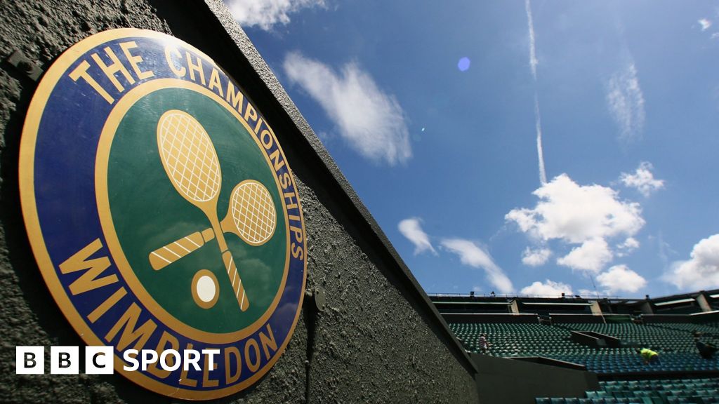 Dan Carter and David Beckham seen in Royal Box at Wimbledon tennis