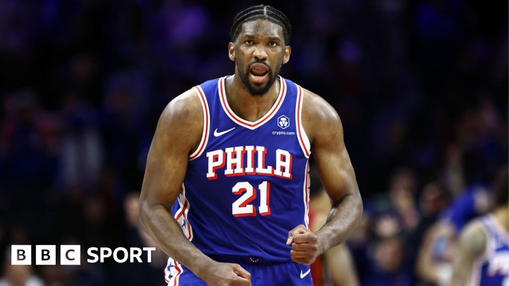 NBA: Philadelphia 76ers edge past Miami Heat to reach play-offs - BBC Sport