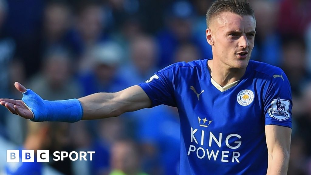 Leicester City striker Jamie Vardy shows off £50,000 watch and