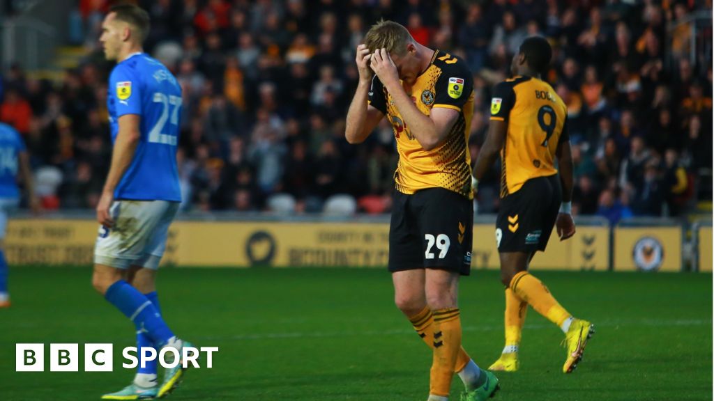 Newport County 12 Stockport County Madden strikes to down Exiles