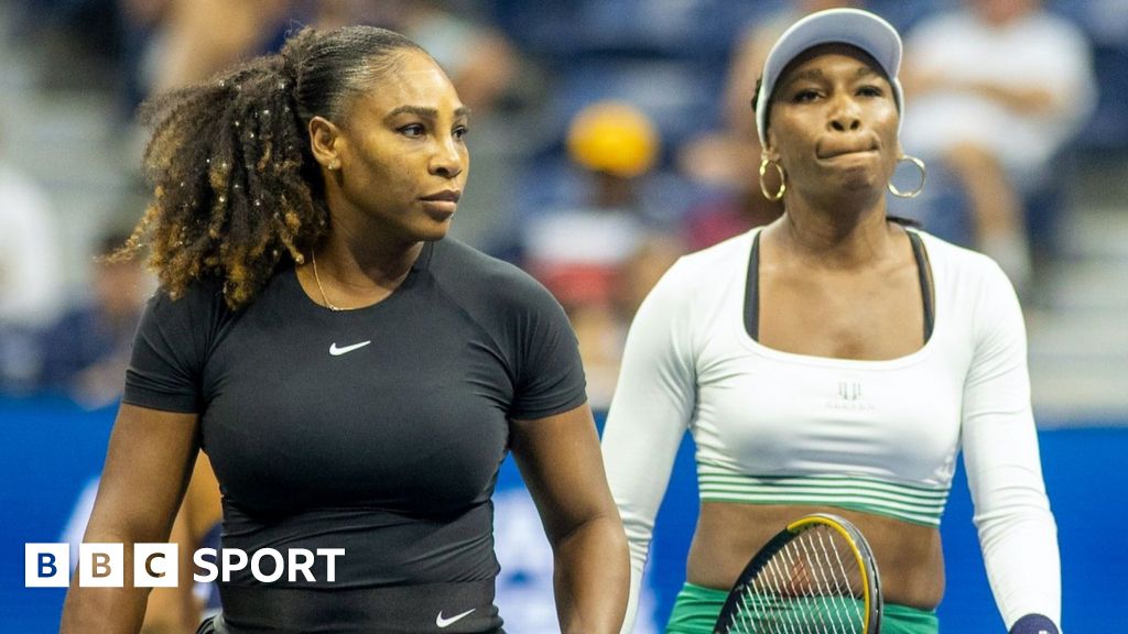 Us Open Serena And Venus Williams Knocked Out Of Womens Doubles In First Round Bbc Sport 0299