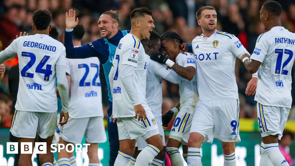 Norwich City 2-3 Leeds United: Crysencio Summerville double helps comeback win - BBC Sport