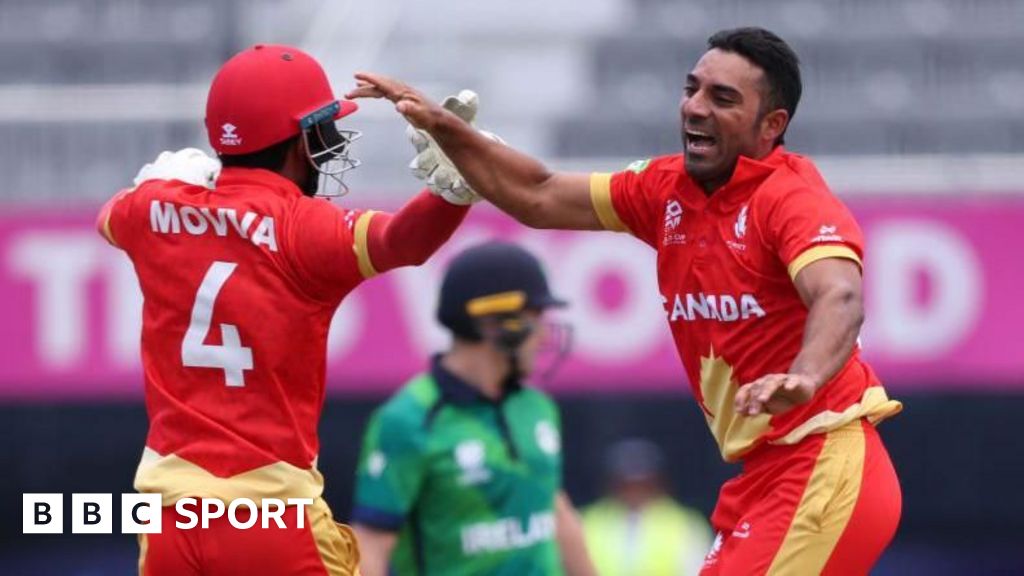 Canada shock Ireland for first win at a T20 World Cup