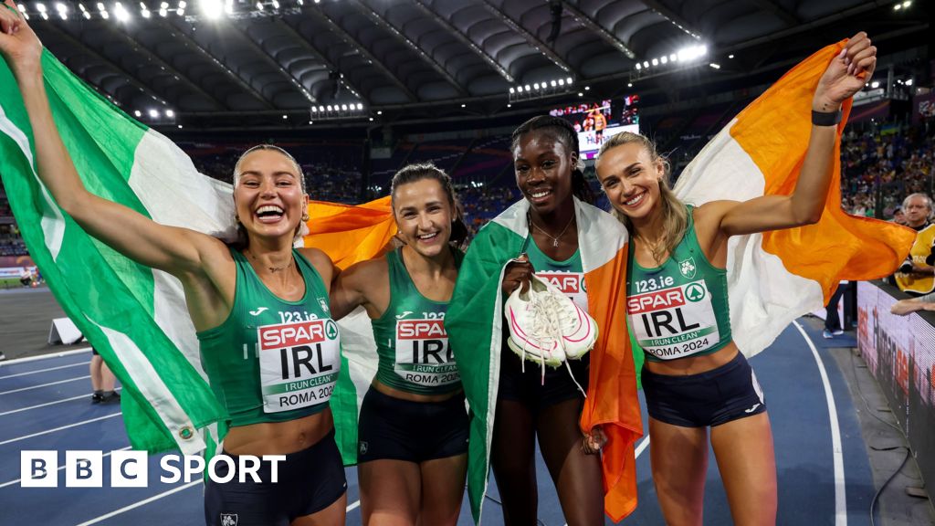 European Championships: Ireland win silver in women’s 4x400m relay final