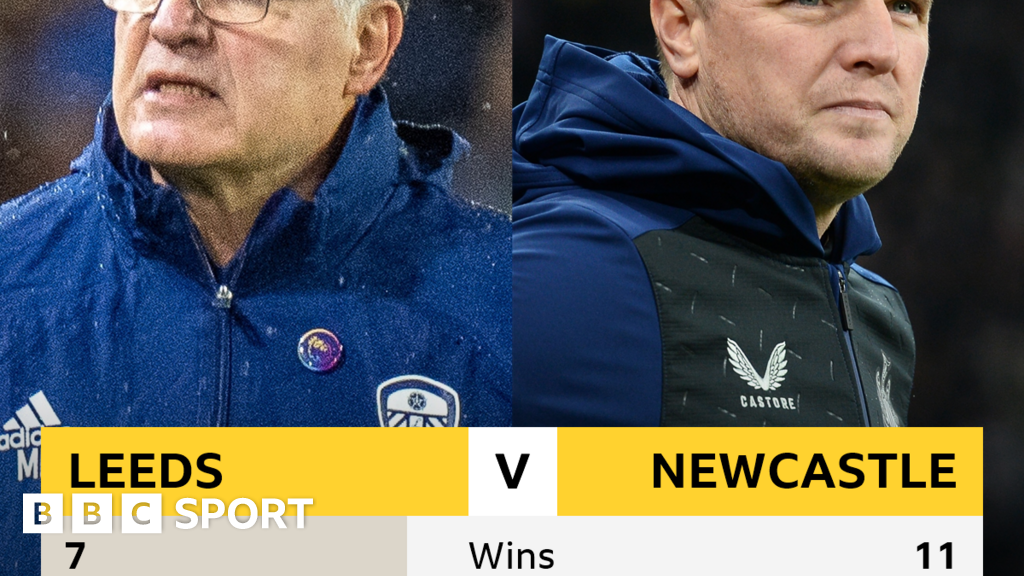 Leeds v Newcastle Headtohead stats BBC Sport