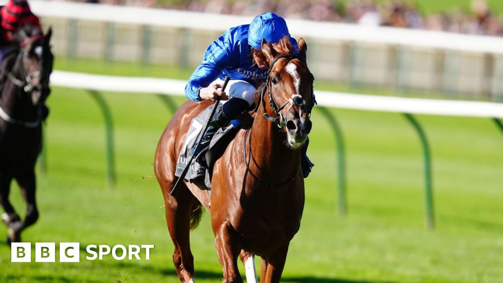 Dewhurst Stakes: Shadow of Light wins at Newmarket