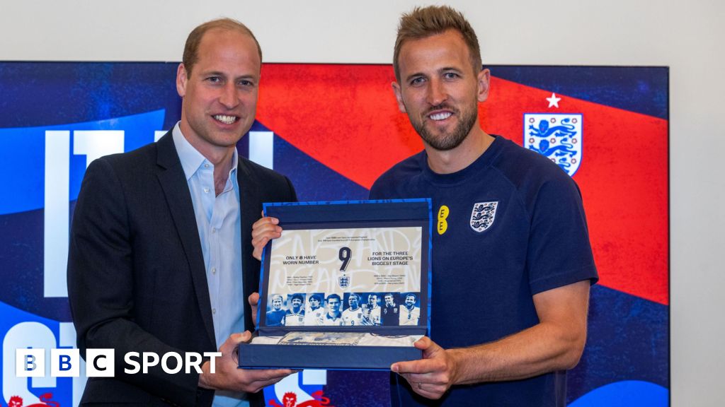 Euro 2024: Prince William meets Gareth Southgate’s England squad