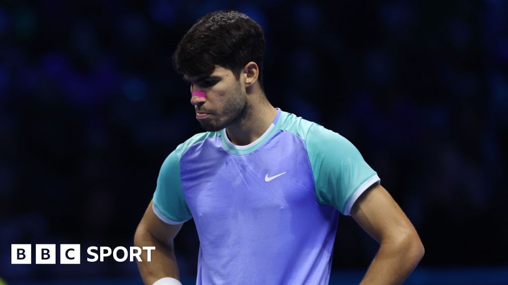 ATP Finals: Carlos Alcaraz on brink of exit after losing to Alex Zverev