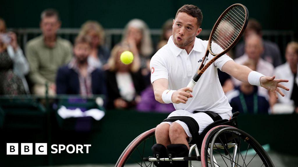 Wimbeldon results 2024: Alfie Hewett beats Ben Bartram in first round of wheelchair singles – BBC Sport