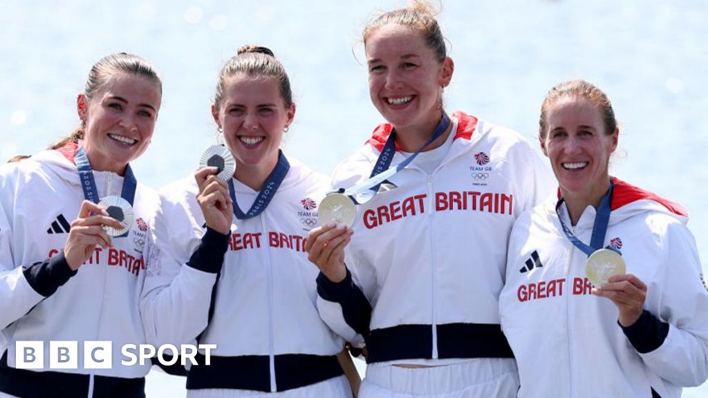 Helen Glover GB Women s Four Win Silver At Paris 2024 Olympics BBC Sport Helen Glover GB Women s Four Win Silver At Paris 2024 Olympics BBC Sport