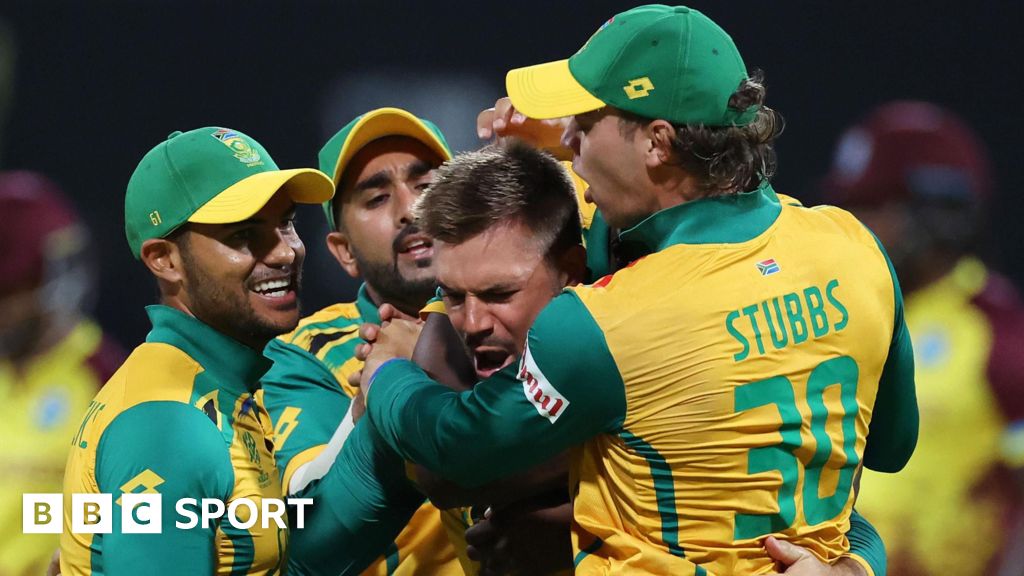 South Africa narrowly defeat West Indies to secure spot in T20 World Cup semi-finals