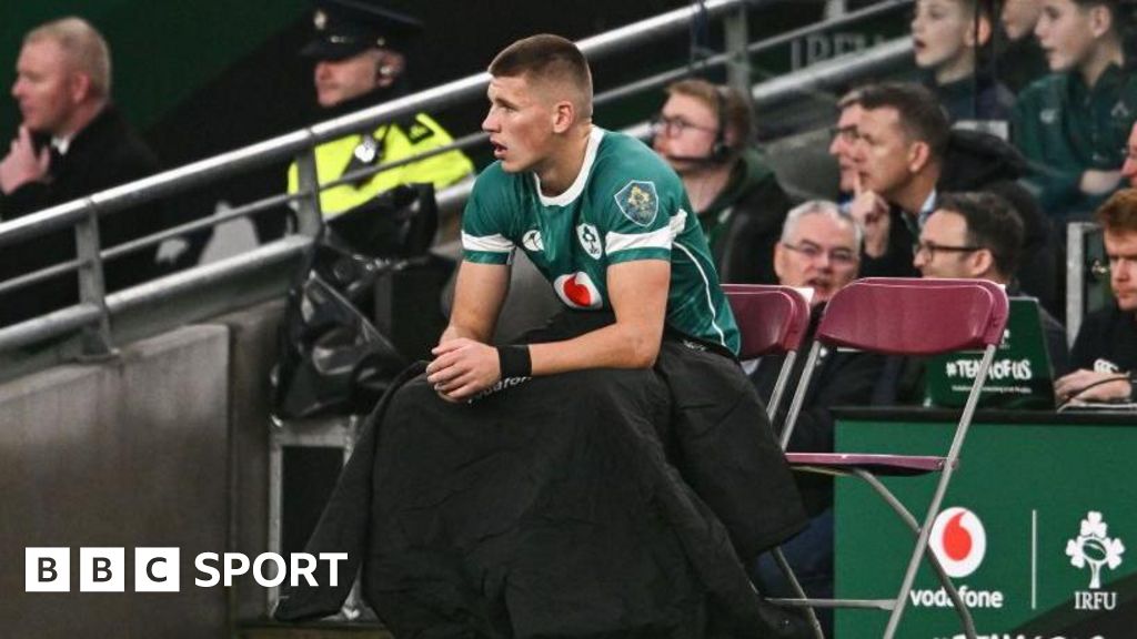 Ireland 52-17 Fiji: Sam Prendergast’s not shown red card because he was ‘wearing a green jersey’ says Fiji coach Mick Byrne