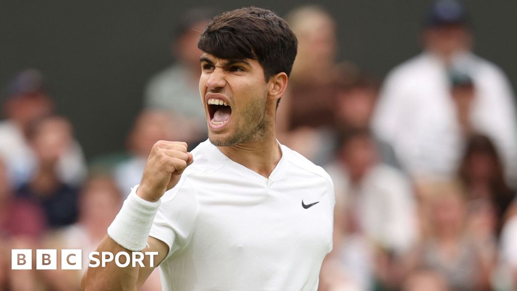 Wimbledon 2024 results: Carlos Alcaraz wins five-set thriller against Frances Tiafoe