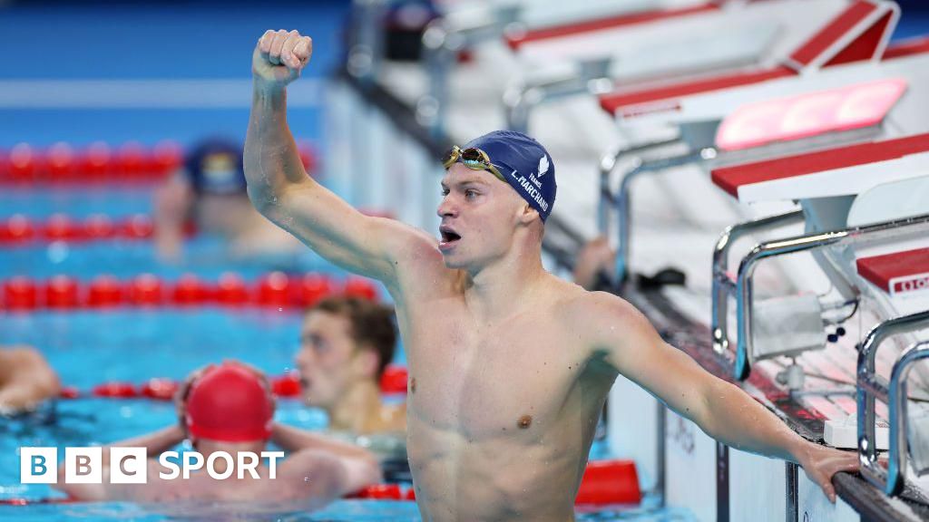 France's Marchand wins 400m medley gold in Olympic record time