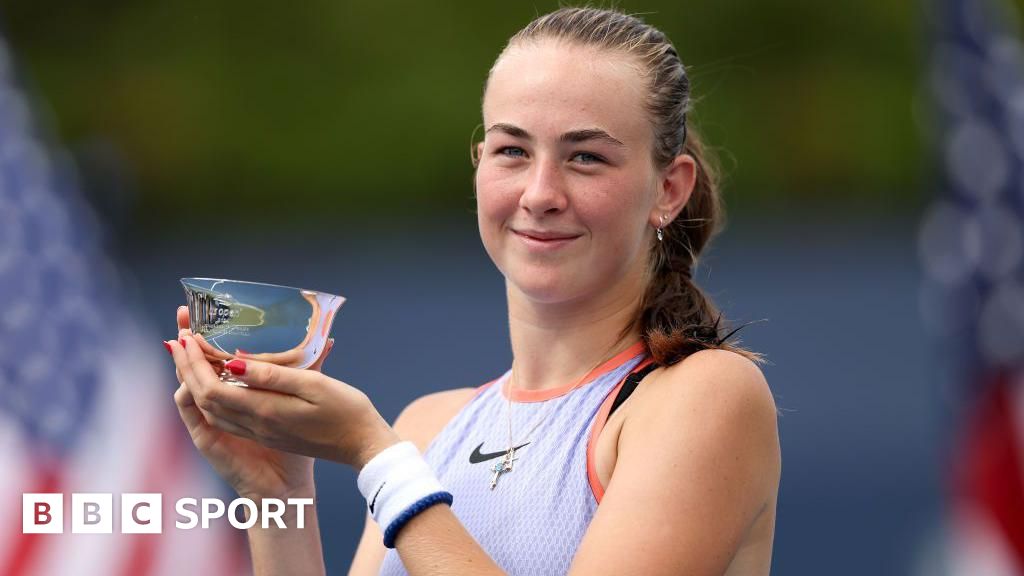 US Open 2024: British teen Mika Stojsavljevic wins US Open junior title