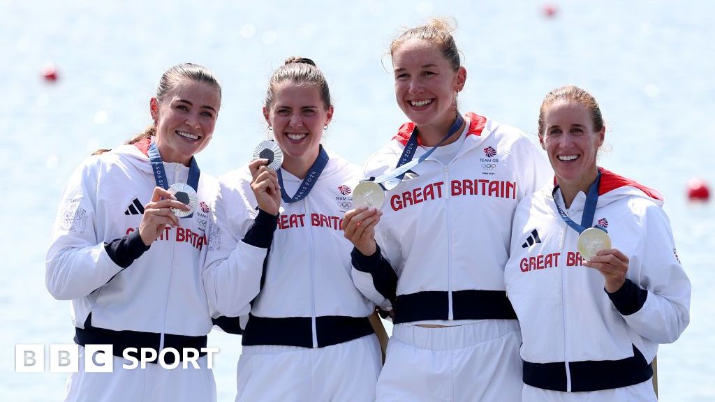 Helen Glover: GB women’s four win silver at Paris 2024 Olympics