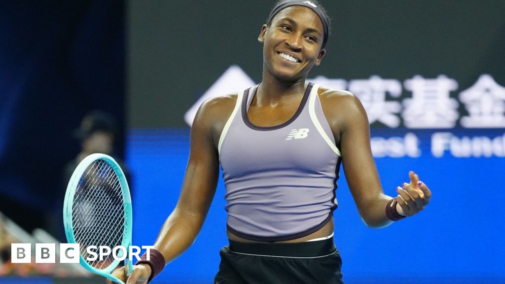 Coco Gauff beats Karolina Muchova in the China Open final to win her eighth WTA title