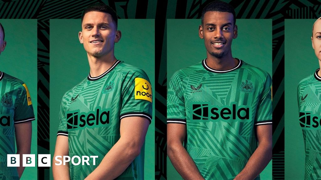 Newcastle go green for new away kit - BBC Sport