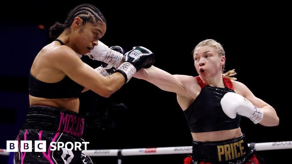 Lauren Price vs Jessica McCaskill: Welsh boxer wins world title - BBC Sport