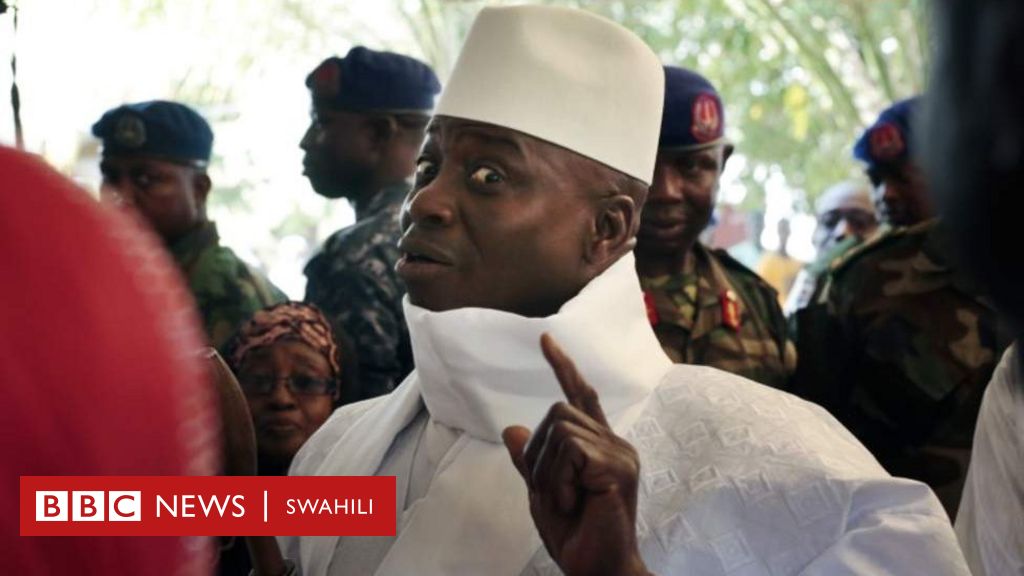 Rais Wa Gambia Asema Hang'atuki Mamlakani Ng'o - BBC News Swahili