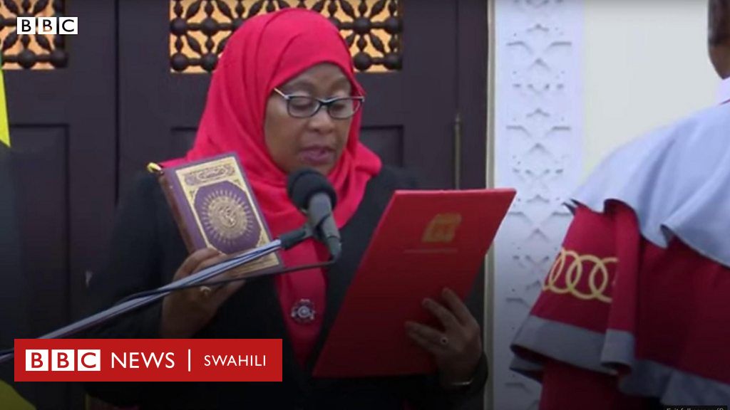 Samia Suluhu Hassan Aapishwa Kuwa Rais Wa Tanzania - BBC News Swahili