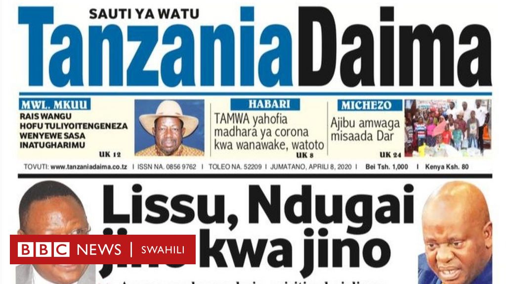 Gazeti Tanzania Daima Lapigwa Marufuku Kuchapishwa Na Kusambazwa Ndani ...