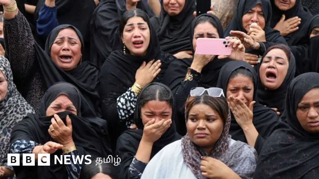 இரான்: பள்ளி தாக்குதலில் உயிரிழந்த மாணவிகளுக்கு இறுதிச்சடங்கு - தாய், தந்தையர் கண்ணீர்